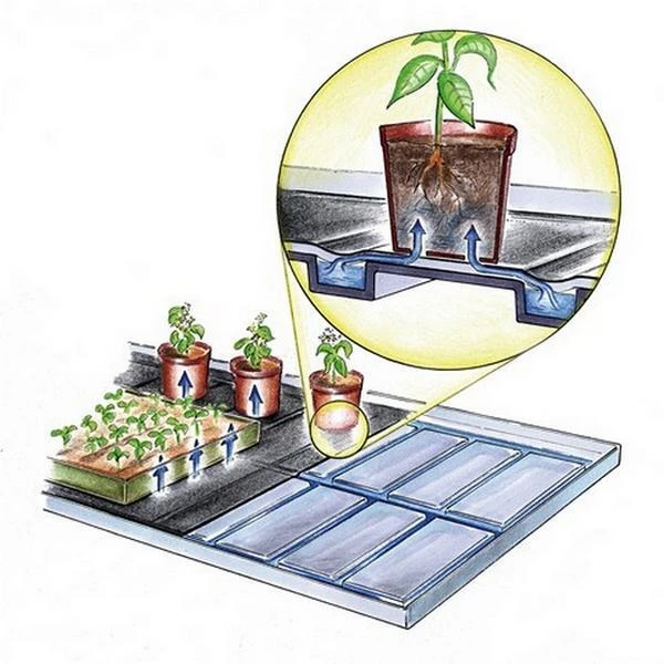 Bewateringstrays Met Vloeidoek - Set Van 2 Stuks 2 Bewateringstrays Met Vloeidoek - Set Van 2 Stuks - Afbeelding 2