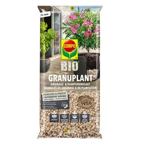Compo Bio Granuplant Puimsteenkorrels - 40 L 1 Compo Bio Granuplant Puimsteenkorrels - 40 L