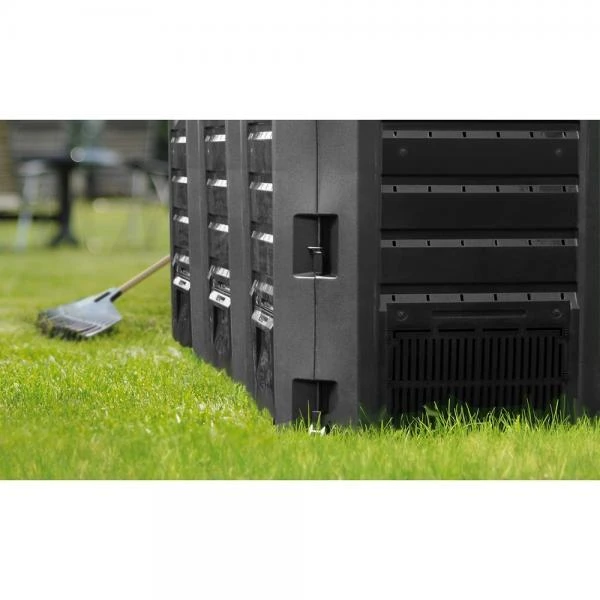 Compostsysteem Zwart 1200 Liter - 3 Vaten 2 Compostsysteem Zwart 1200 Liter - 3 Vaten - Afbeelding 2