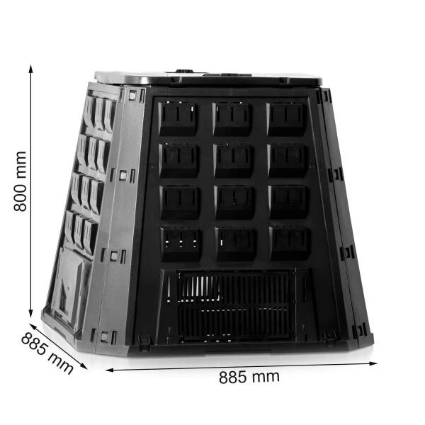 Compostvat Zwart 420 Liter 4 Compostvat Zwart 420 Liter - Afbeelding 4