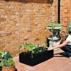 Groeibed 1 × 0,5 M Met Klimframe -Tuinadvies Verkoop groeibed met frame 1 x 05 m 1484056561 3 600