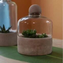 ESSCHERT DESIGN Kweekstolp Glas Op Betonbasis -Tuinadvies Verkoop kweekstolp glas op betonbasis 1628768694 1 600