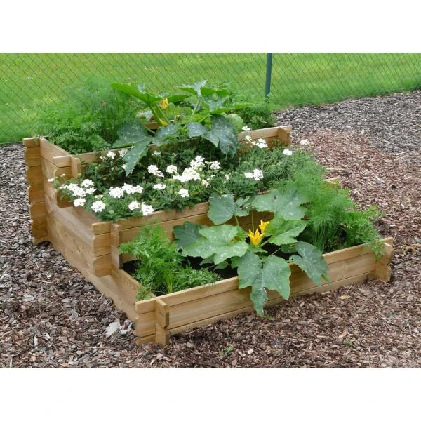 Moestuin Trapvorm 100 × 100 × 40 Cm 1 Moestuin Trapvorm 100 × 100 × 40 Cm