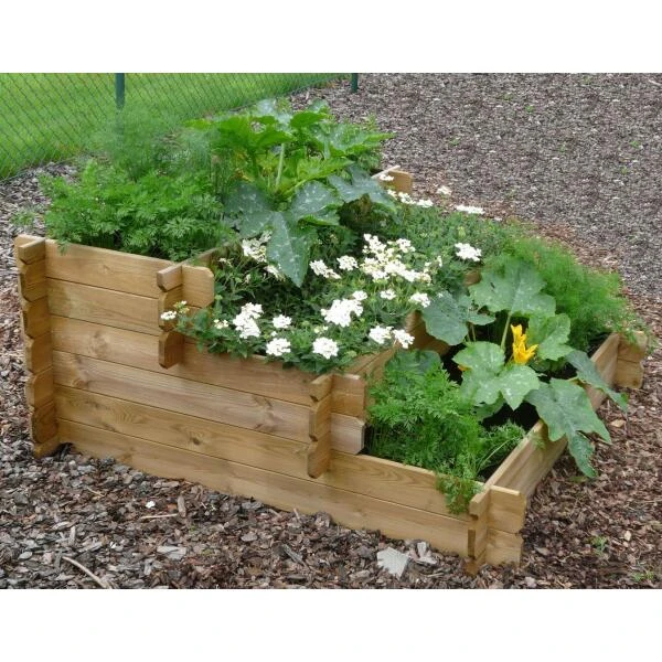 Moestuin Trapvorm 100 × 100 × 40 Cm 2 Moestuin Trapvorm 100 × 100 × 40 Cm - Afbeelding 2