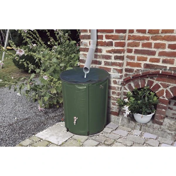 Opvouwbare Regenwatertank Groen - 500 L 2 Opvouwbare Regenwatertank Groen - 500 L - Afbeelding 2