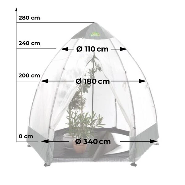 Overwinteringskas XL - 340 × 340 × 280 Cm 3 Overwinteringskas XL - 340 × 340 × 280 Cm - Afbeelding 3