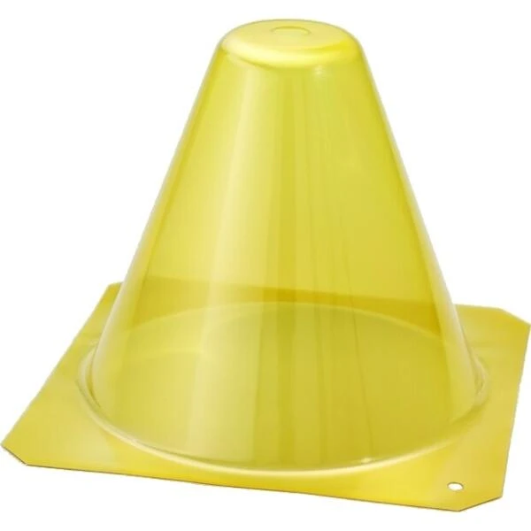 Kunstof PET Plantenhoed - Geel - Set Van 12 Stuks 1 Kunstof PET Plantenhoed - Geel - Set Van 12 Stuks