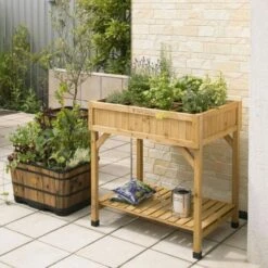 Vegtrug Kruidentafel 58 × 78 × 80 Cm - Naturel 7 Vegtrug Kruidentafel 58 × 78 × 80 Cm - Naturel -Tuinadvies Verkoop plantentafel kruidentafel 1540759393 1 600