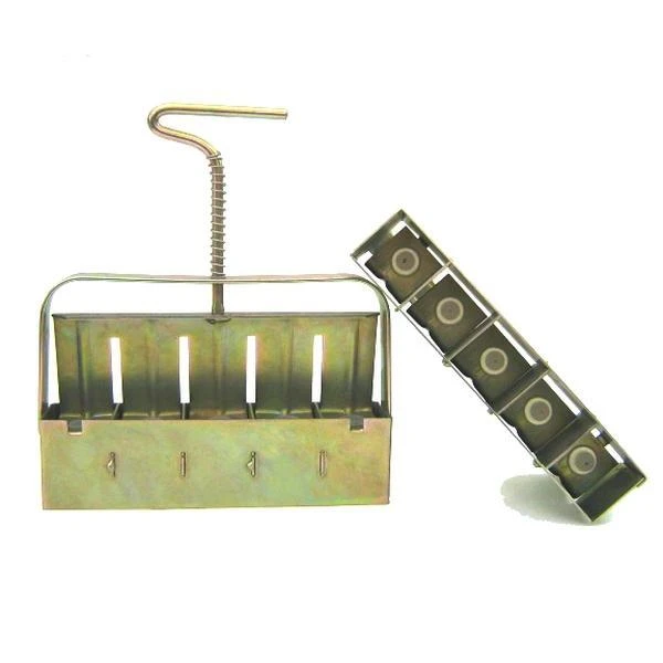 Gegalvaniseerde Pottenpers - 5 Potjes Van 38 Mm 1 Gegalvaniseerde Pottenpers - 5 Potjes Van 38 Mm