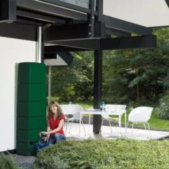 Regenton Muurmodel SLIM 650 Liter + Kraan - Groen -Tuinadvies Verkoop regenton muurmodel slim 650l groen kr 1603727192 600