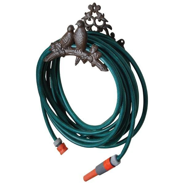 ESSCHERT DESIGN Tuinslanghouder Vogels - Gietijzer 2 ESSCHERT DESIGN Tuinslanghouder Vogels - Gietijzer - Afbeelding 2