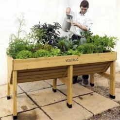 Vegtrug Verhoogde Kweektafel - 180 × 76 × 80 Cm -Tuinadvies Verkoop vegtrug 180 cm 1484054920 3 600