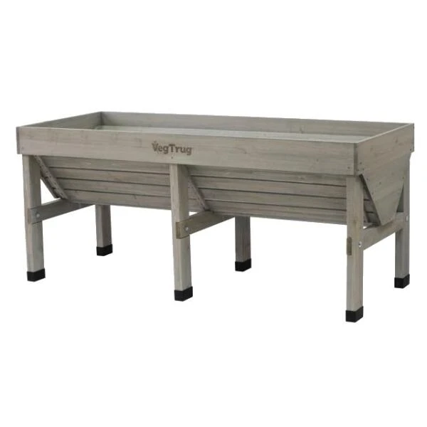 Vegtrug Verhoogde Kweektafel Grijs - 180 × 76 × 80 Cm 2 Vegtrug Verhoogde Kweektafel Grijs - 180 × 76 × 80 Cm - Afbeelding 2
